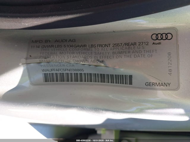 2015 AUDI A6 WAUFFAFC5FN038865 Photo 8