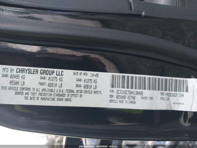 2010 CHRYSLER 300C 2C3CK6CT6AH138482 Photo 8