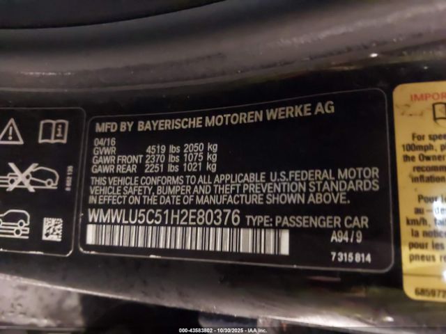 2017 MINI CLUBMAN WMWLU5C51H2E80376 Photo 8