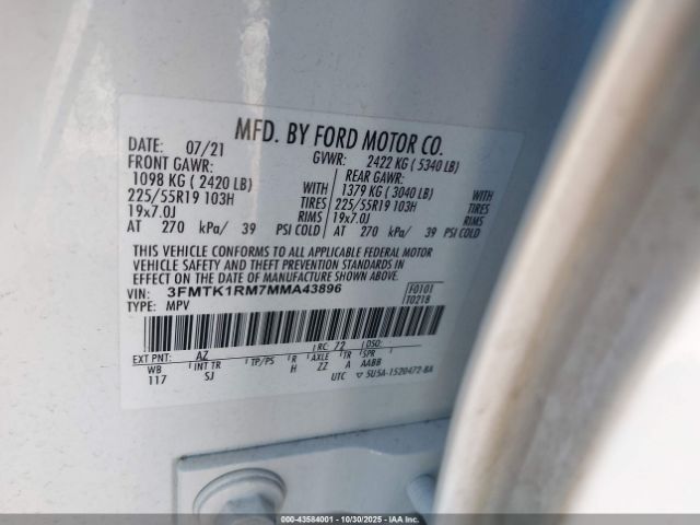 2021 FORD MUSTANG MACH-E 3FMTK1RM7MMA43896 Photo 8