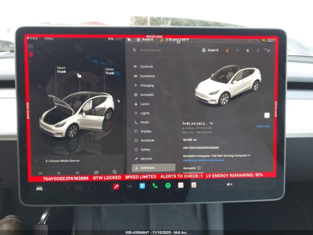 2023 TESLA MODEL Y 7SAYGDEE2PA192866 Photo 6