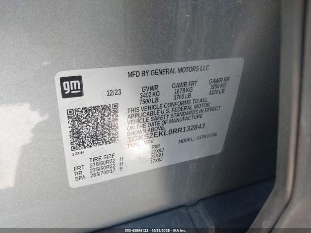 2024 GMC YUKON 1GKS2EKL0RR132843 Photo 8