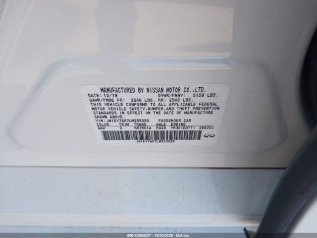 2020 INFINITI Q50 JN1EV7AR7LM255595 Photo 8