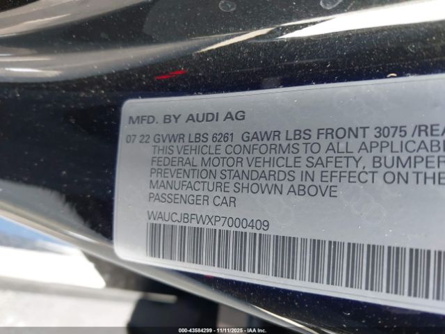 2023 AUDI E-TRON GT WAUCJBFWXP7000409 Photo 8