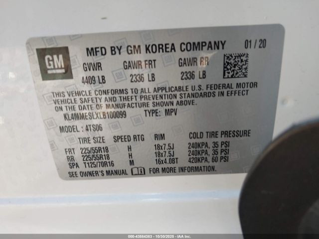 2020 BUICK ENCORE GX KL4MMESLXLB100099 Photo 8