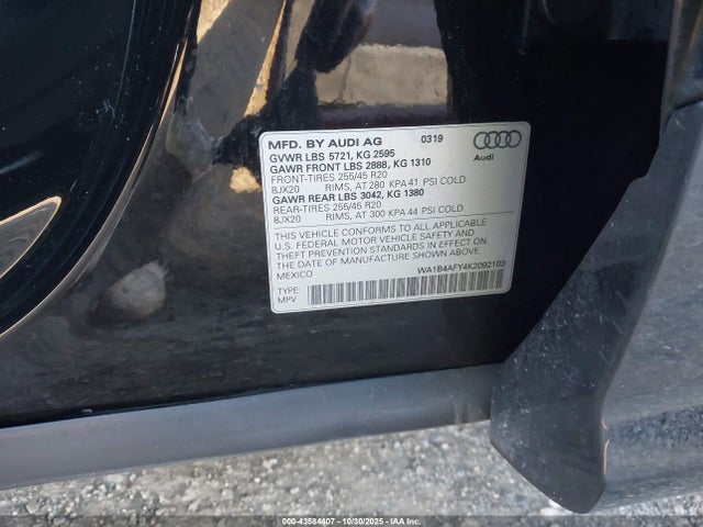 2019 AUDI SQ5 WA1B4AFY4K2092103 Photo 8