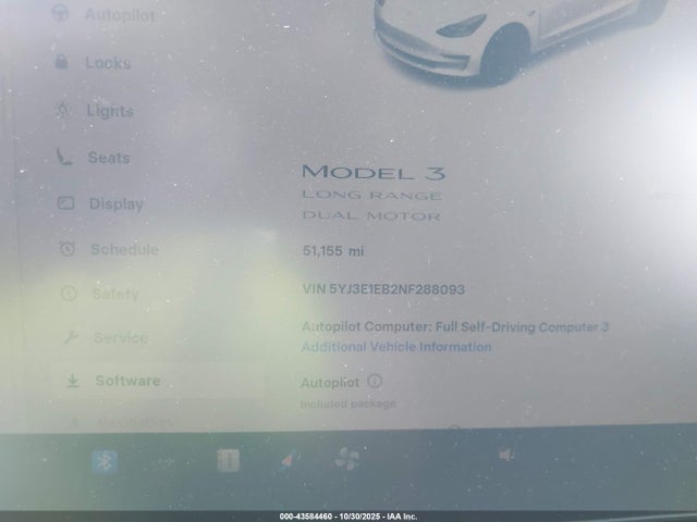 2022 TESLA MODEL 3 5YJ3E1EB2NF288093 Photo 6