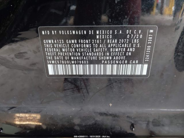 2020 VOLKSWAGEN JETTA 3VWC57BU8LM079603 Photo 8