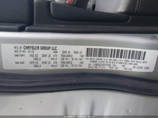 2011 JEEP GRAND CHEROKEE 1J4RR5GG7BC577293 Photo 8