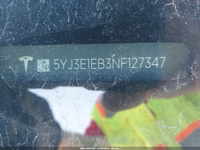 2022 TESLA MODEL 3 5YJ3E1EB3NF127347 Photo 8