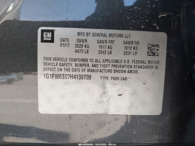 2017 CHEVROLET BOLT EV 1G1FW6S07H4139709 Photo 8