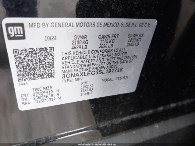2025 CHEVROLET EQUINOX 3GNAXLEG3SL197718 Photo 8