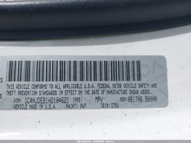 2017 JEEP COMPASS 1C4NJDEB1HD104621 Photo 8