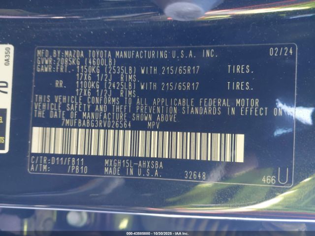 2024 TOYOTA COROLLA CROSS HYBRID 7MUFBABG3RV026564 Photo 8