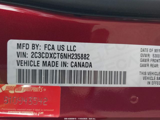 2022 DODGE CHARGER 2C3CDXCT6NH235882 Photo 8