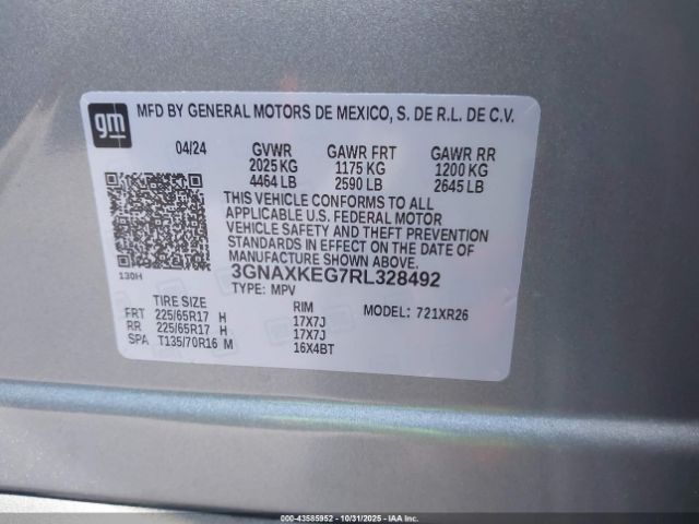 2024 CHEVROLET EQUINOX 3GNAXKEG7RL328492 Photo 8