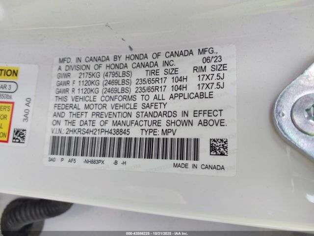 2023 HONDA CR-V 2HKRS4H21PH438845 Photo 8