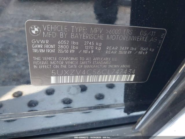 2012 BMW X5 5UXZV4C56CL747434 Photo 8