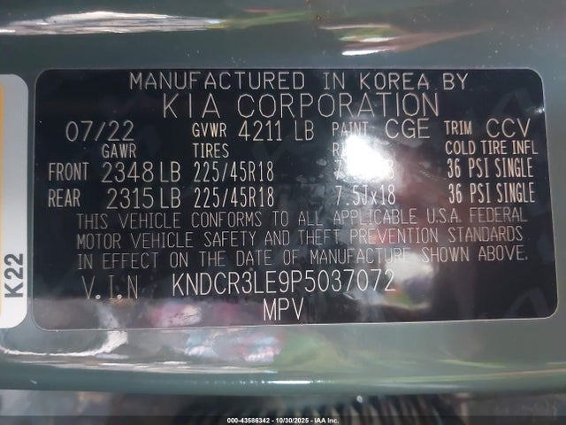 KIA Niro Ex Touring 2023 KNDCR3LE9P5037072 Image 9