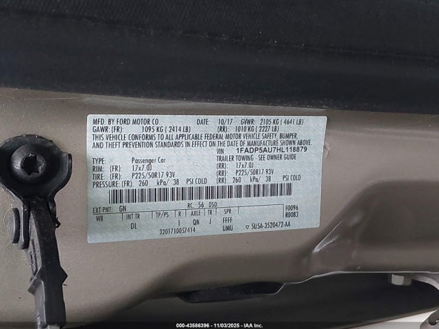2017 FORD C-MAX HYBRID 1FADP5AU7HL118879 Photo 8