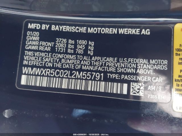 2020 MINI HARDTOP WMWXR5C02L2M55791 Photo 8