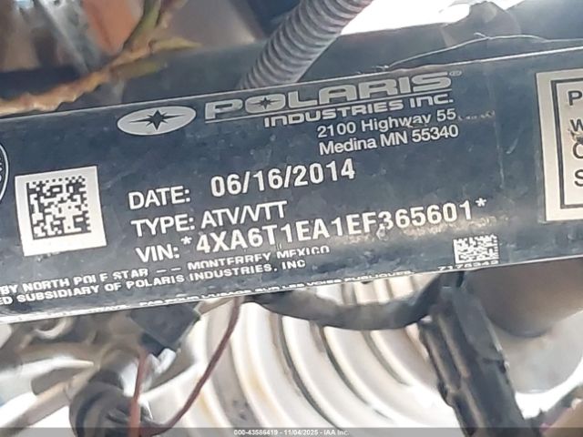 2014 POLARIS RZR 4XA6T1EA1EF365601 Photo 9