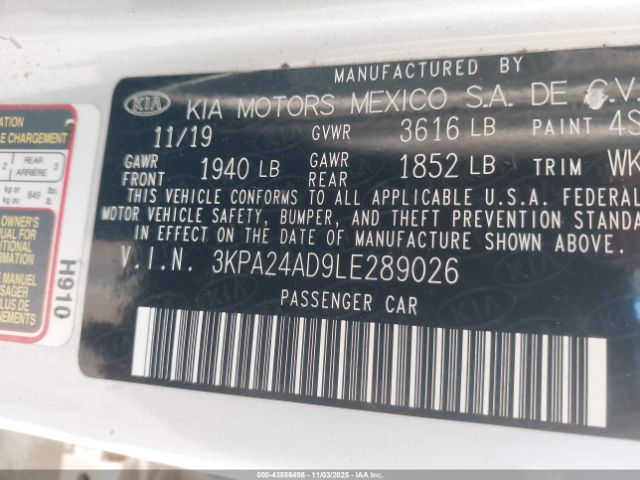 2020 KIA RIO 3KPA24AD9LE289026 Photo 8