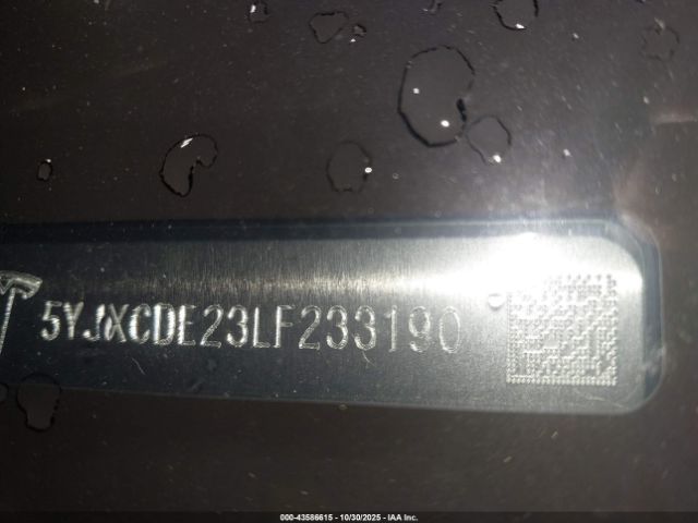 2020 TESLA MODEL X 5YJXCDE23LF233190 Photo 8