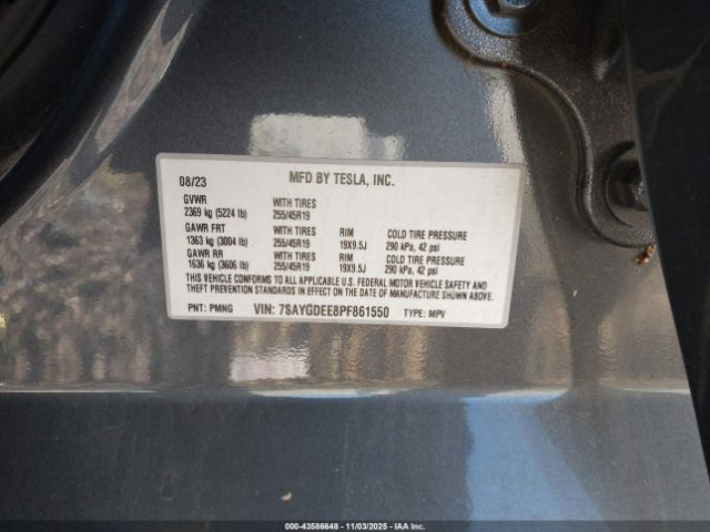 2023 TESLA MODEL Y 7SAYGDEE8PF861550 Photo 8