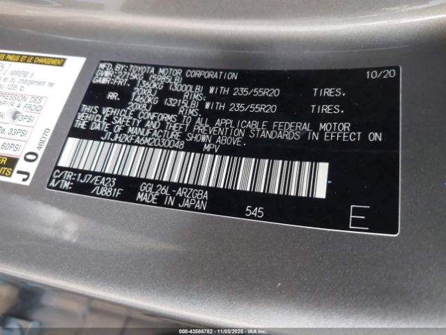 2021 LEXUS RX 350L JTJHZKFA6M2030048 Photo 8