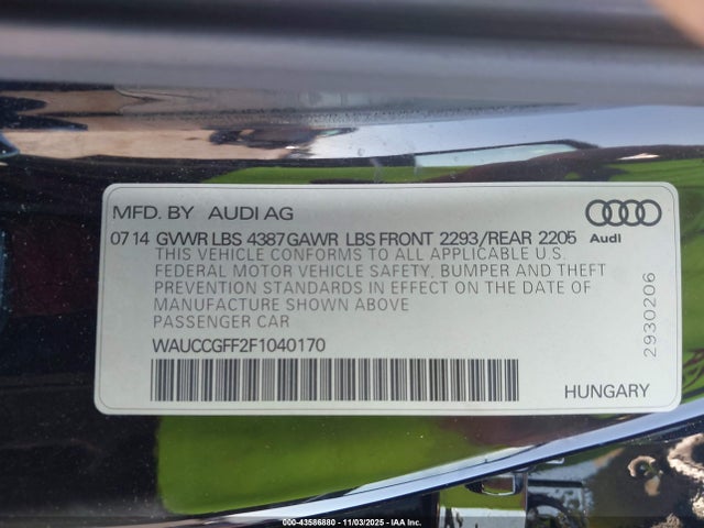 2015 AUDI A3 WAUCCGFF2F1040170 Photo 8