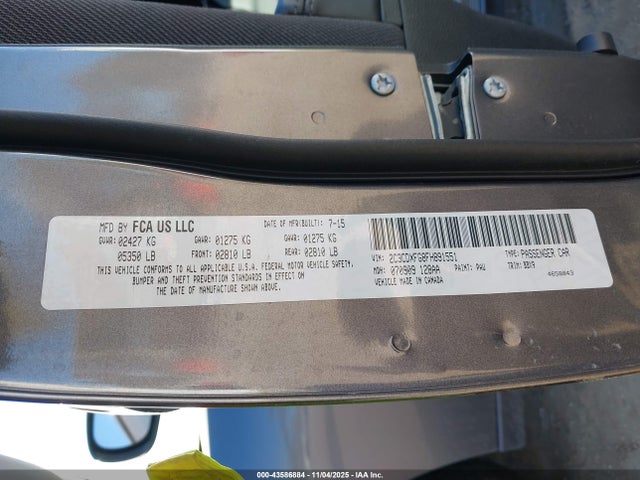 Dodge Charger 2015 2C3CDXFG8FH891551 Image 9