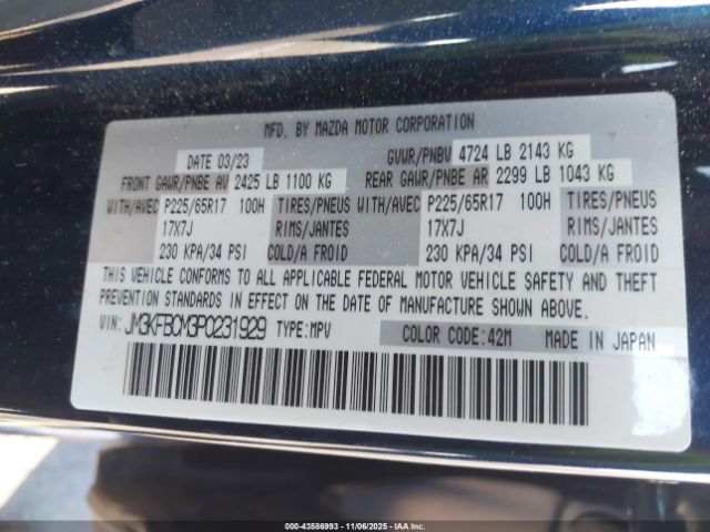 2023 MAZDA CX-5 JM3KFBCM3P0231929 Photo 8