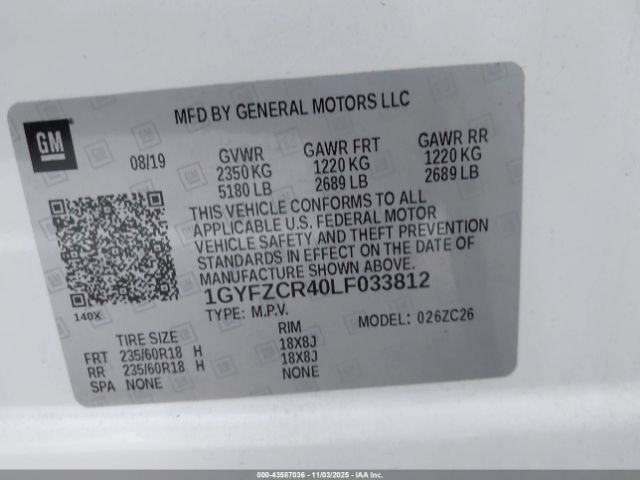 2020 CADILLAC XT4 1GYFZCR40LF033812 Photo 8