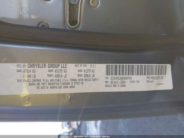 2011 CHRYSLER 300 2C3CA5CG0BH564749 Photo 8