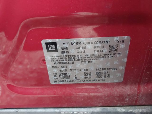 2019 BUICK ENCORE KL4CJ1SB8KB704186 Photo 8