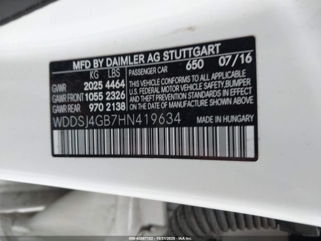 2017 MERCEDES-BENZ CLA 250 WDDSJ4GB7HN419634 Photo 8