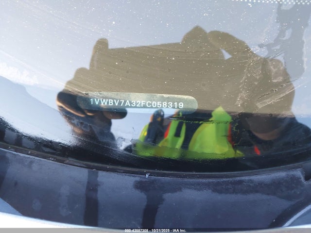 43587308 :رقم المزاد ، 1VWBV7A32FC058319 vin ، 2015 Volkswagen Passat 2.0l Tdi Se مزاد بيع