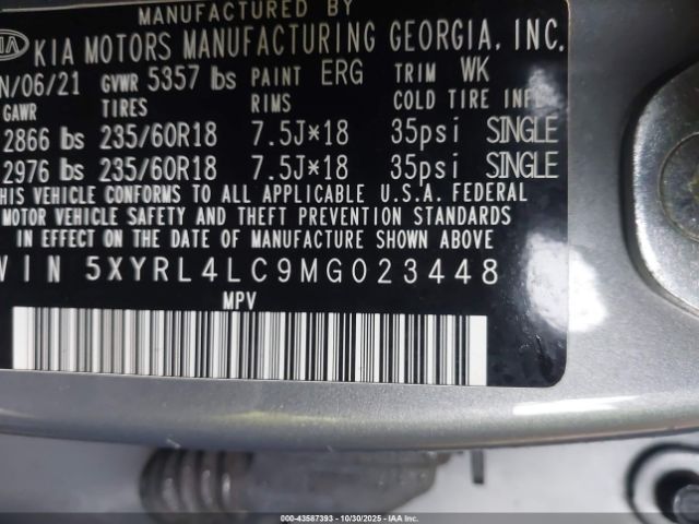 2021 KIA SORENTO 5XYRL4LC9MG023448 Photo 8