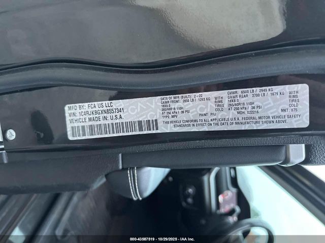 2022 JEEP GRAND CHEROKEE L 1C4RJKBGXN8557341 Photo 8