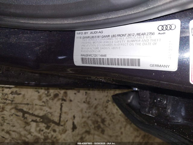 2016 AUDI A6 WAUGFAFC7GN114446 Photo 8