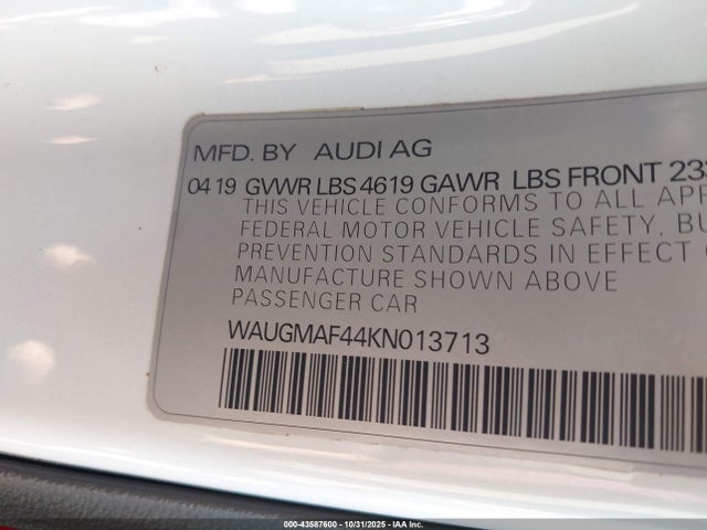 2019 AUDI A4 WAUGMAF44KN013713 Photo 8