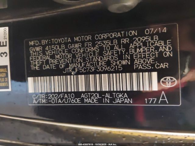 2015 SCION TC JTKJF5C73F3096215 Photo 8