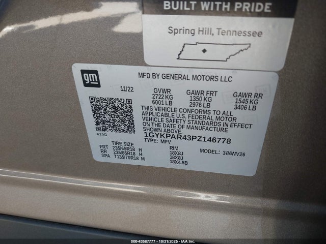 2023 CADILLAC XT6 1GYKPAR43PZ146778 Photo 8