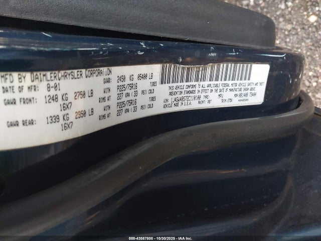 Aukcja sprzedaży 2002 Jeep Grand Cherokee Laredo, vin: 1J4GW48S72C110100, numer aukcji: 43587800