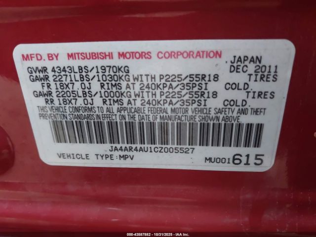 2012 MITSUBISHI OUTLANDER SPORT JA4AR4AU1CZ005527 Photo 8