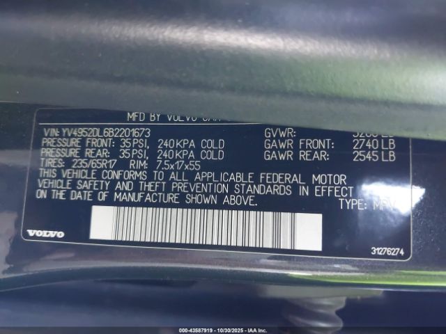 2011 VOLVO XC60 YV4952DL6B2201673 Photo 8