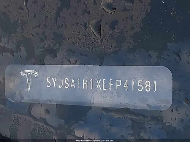 2014 TESLA MODEL S 5YJSA1H1XEFP41581 Photo 8