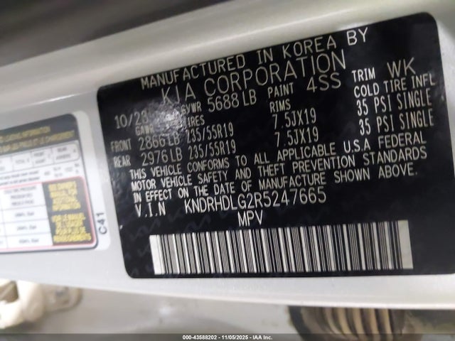 KNDRHDLG2R5247665 KIA Sorento Hybrid Ex