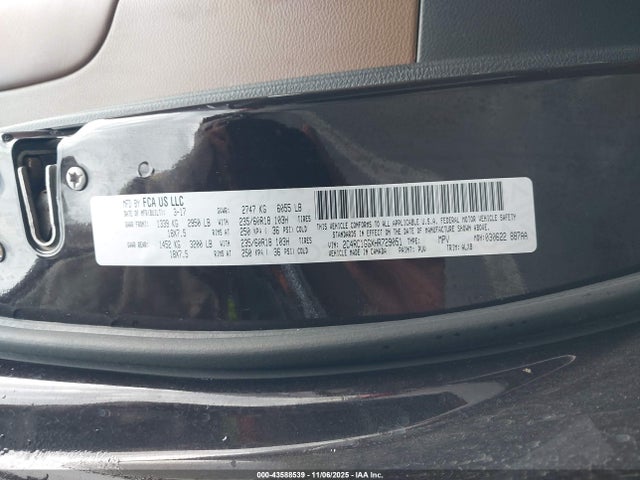 2C4RC1GGXHR729051 Chrysler Pacifica Limited